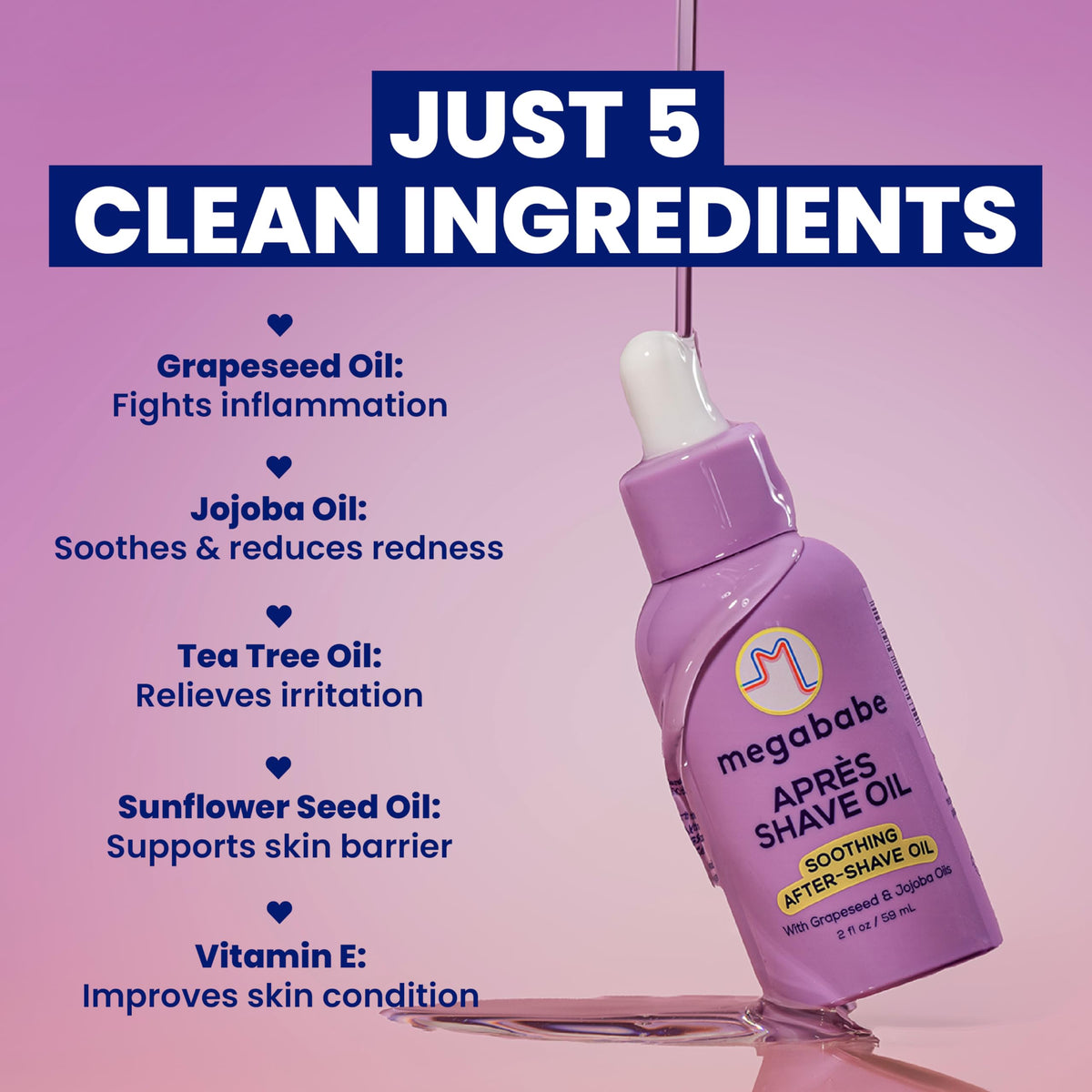 Megababe dropper applying a precise drop to skin for targeted soothing