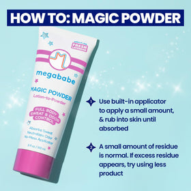 Megababe on chest and inner thighs reducing friction and preventing chafing benefit