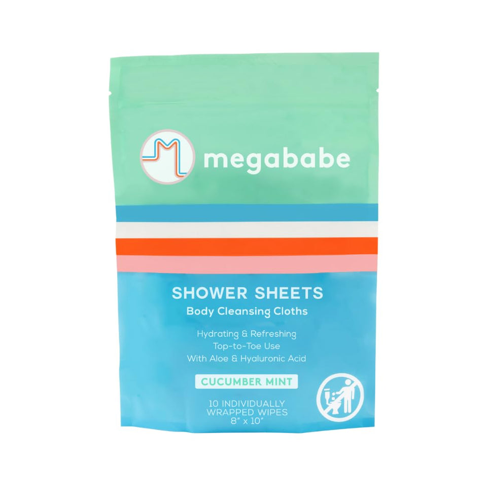 Megababe front packaging showing cucumber mint scent and benefits