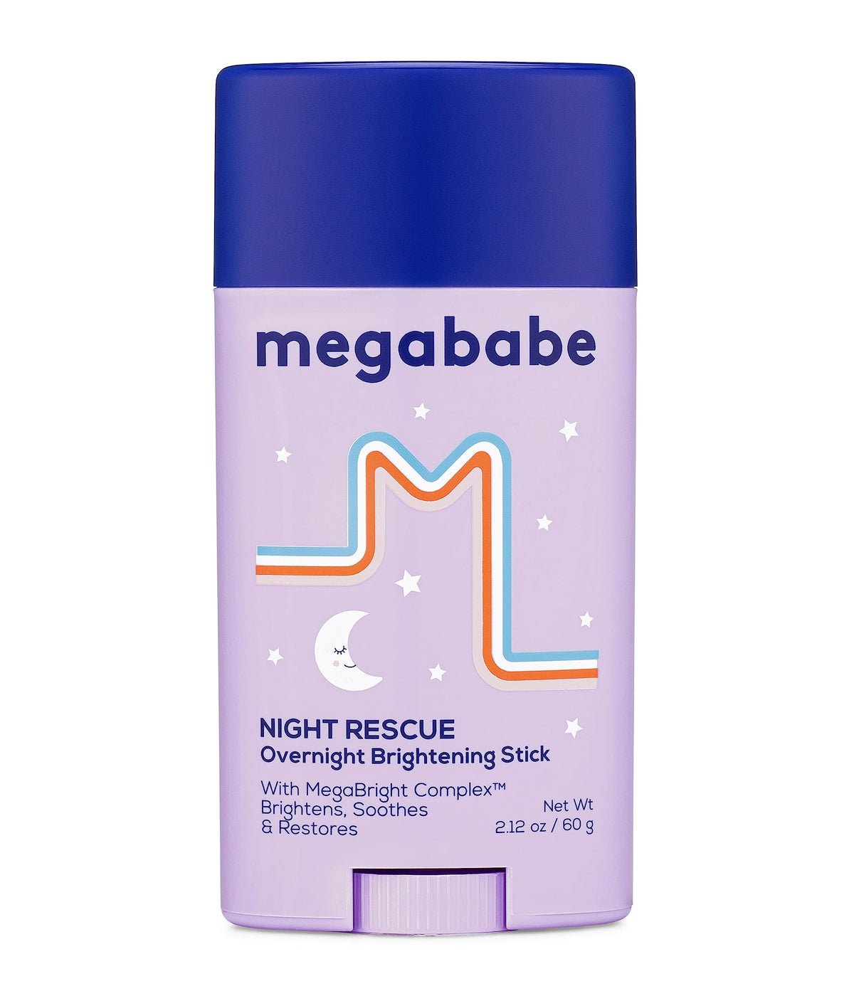 Megababe Night Rescue front stick showing compact applicator and easy use