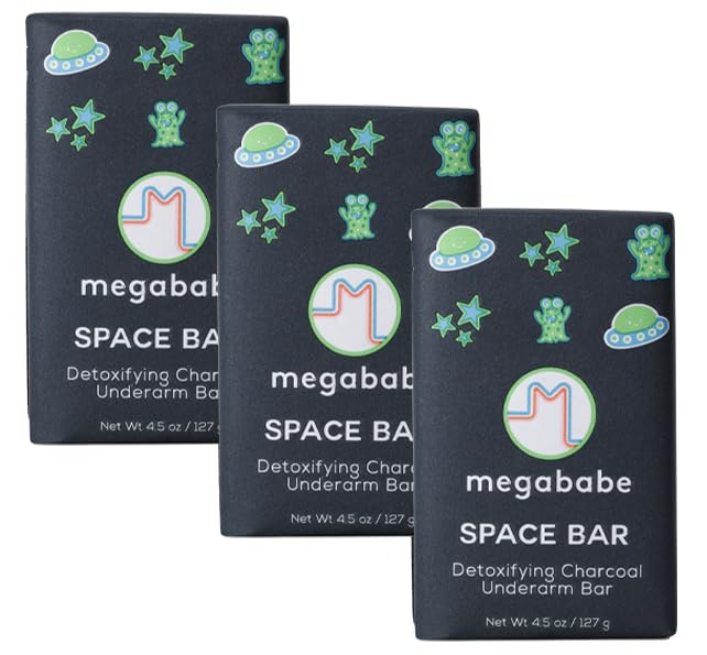 Megababe Space Bar front packaging shows product branding and benefits