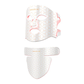 MEGELIN front view of face and neck mask showing full coverage and ergonomic fit