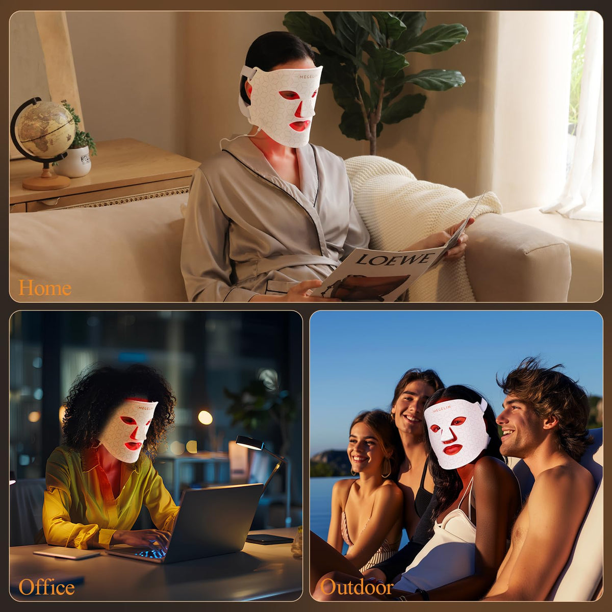 MEGELIN folded mask demonstrating compact, portable design for travel convenience