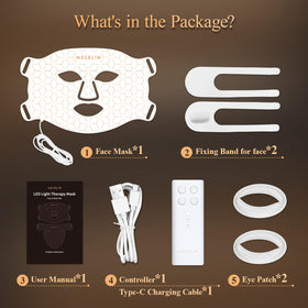 MEGELIN mask held in hand for scale to show compact size and easy storage