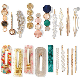 Mehayi front packaging showing full 20-piece hair clip assortment and variety