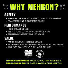 Mehron Clown White Lite cream texture close-up showing smooth, blendable consistency