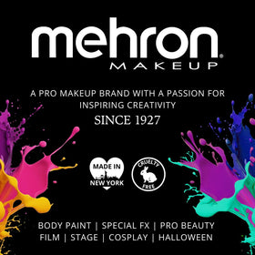 Actor on stage wearing Mehron Clown White Lite demonstrating long-wear durability