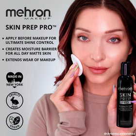 Mehron Skin Prep Pro inside a professional makeup kit for on-set readiness
