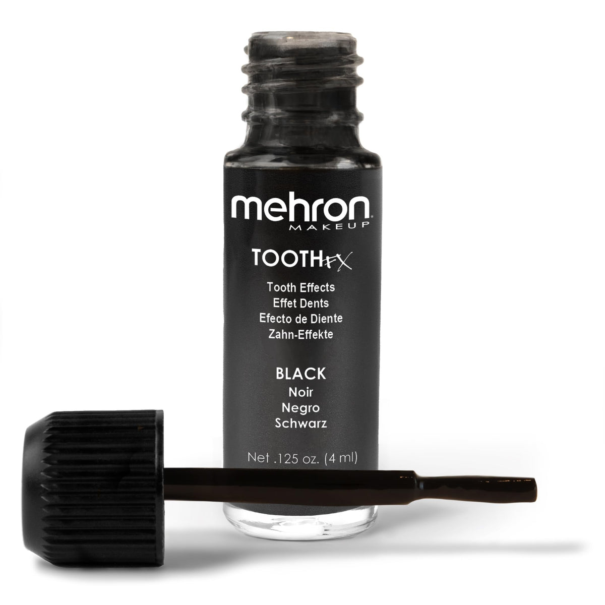 Mehron Tooth FX Black front label showing professional tooth paint