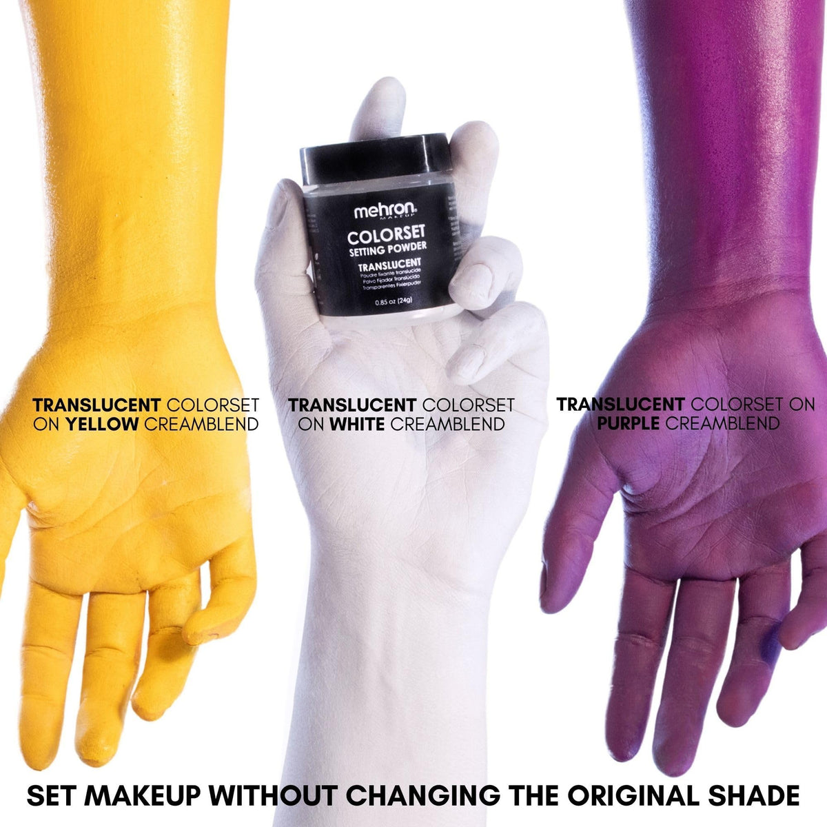 Mehron label close-up highlighting made-in-USA professional quality