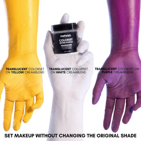 Mehron label close-up highlighting made-in-USA professional quality