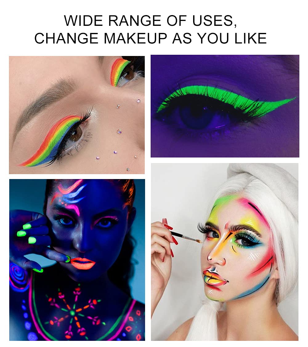 MEICOLY model using face and body paint at party for expressive creative looks