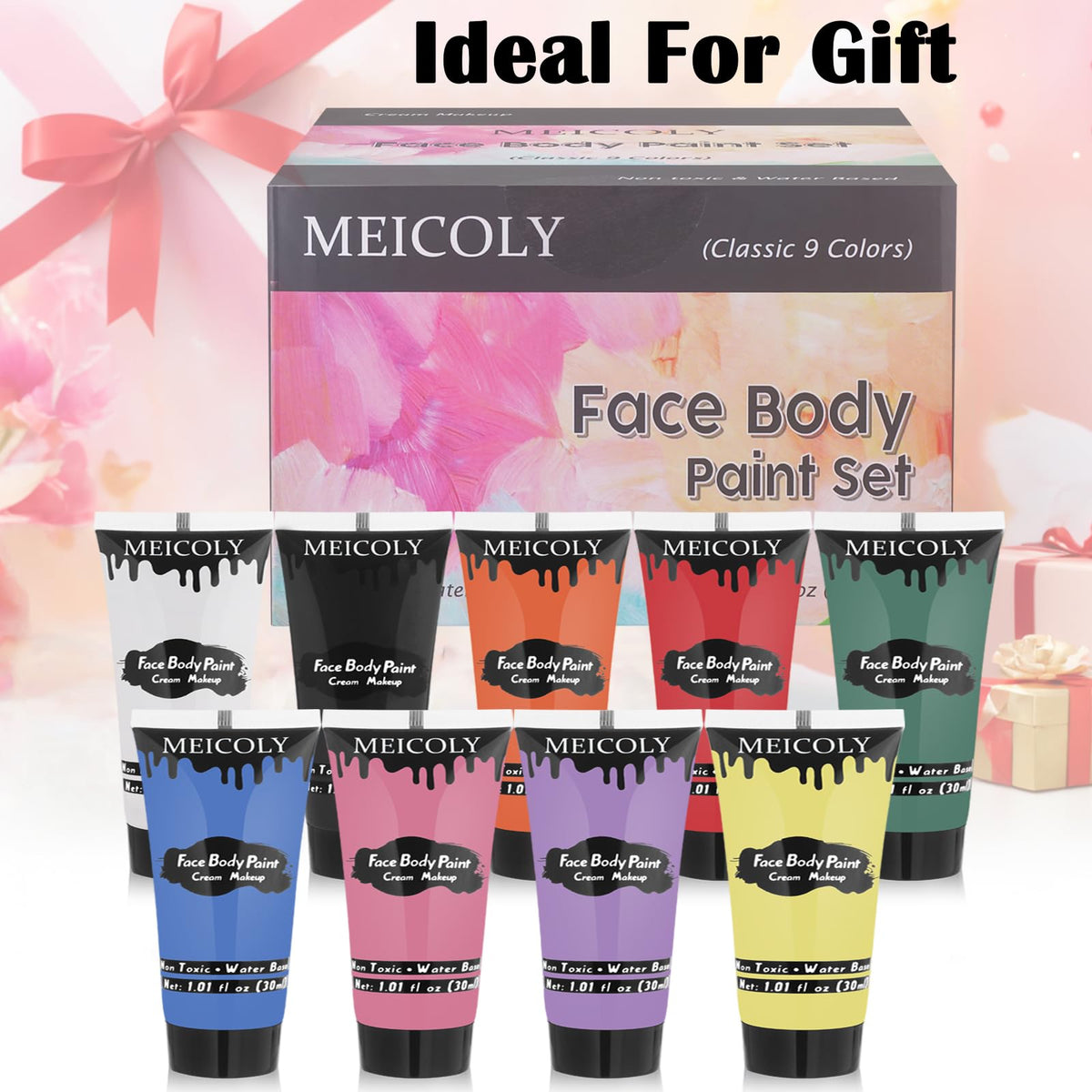 MEICOLY kid face painting lifestyle showing fun party-ready results