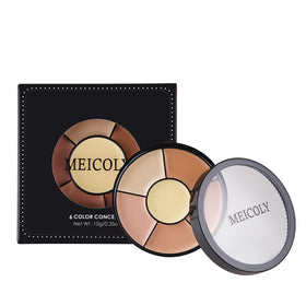 MEICOLY close-up of six high-pigment shades, clear texture and color payoff
