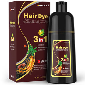 MEIDU front bottle showing dark brown label and 500ml size benefit of full coverage