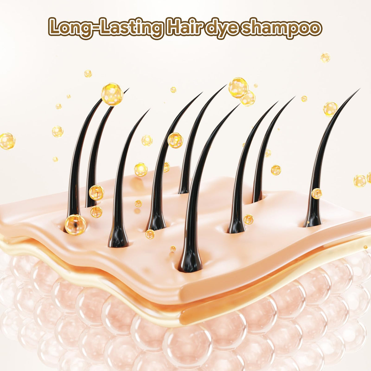 MEIDU shampoo foam texture closeup showing creamy lather, conveys gentle conditioning benefit