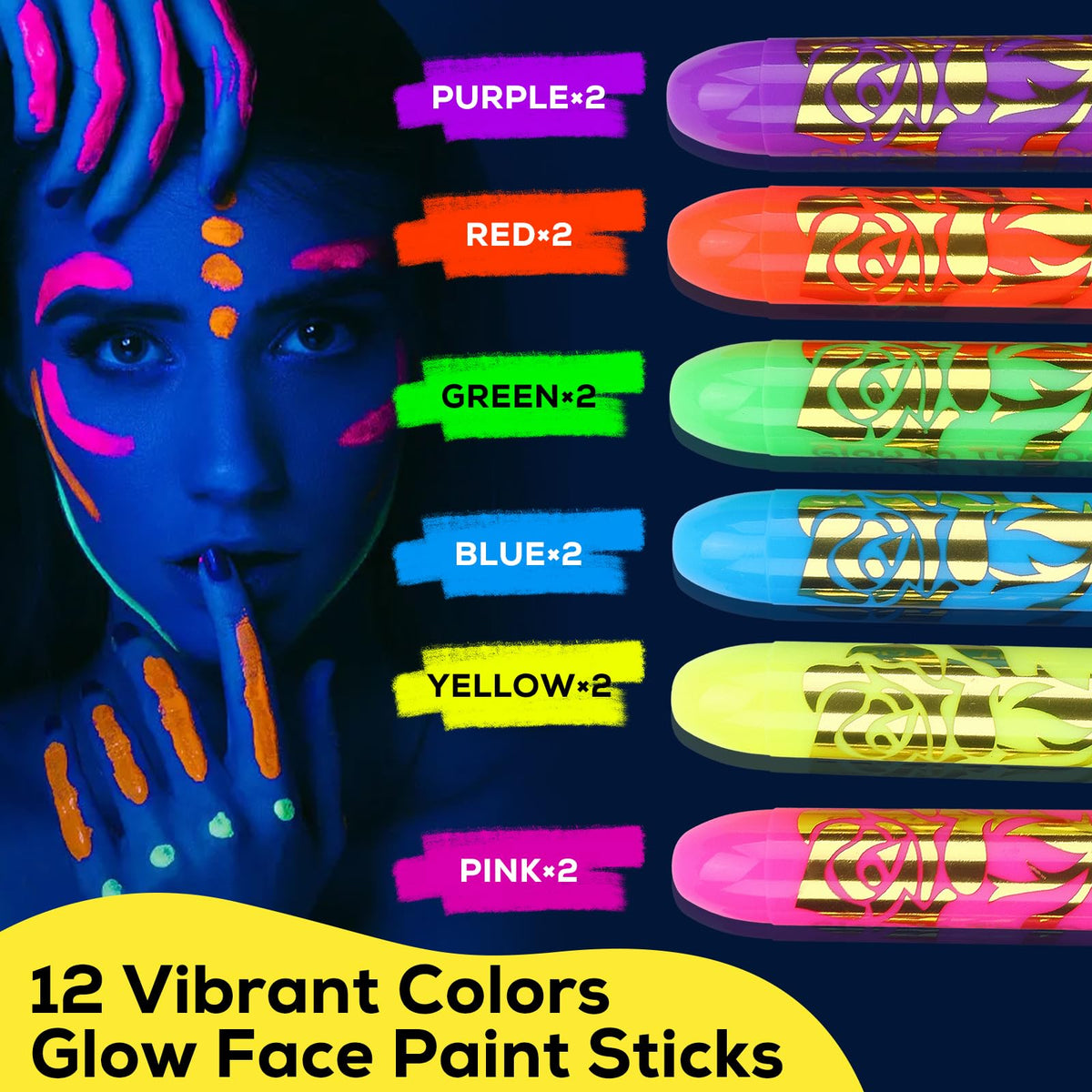 MeiduGaga close-up of twist-up crayons highlighting easy application