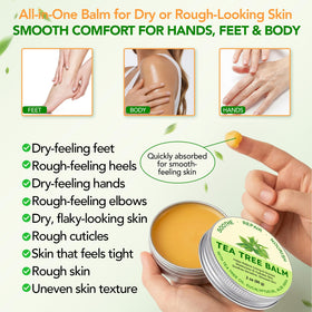 Meifenla balm on heels softening and reducing rough patches