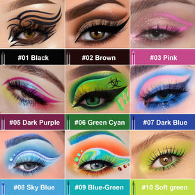 Meilury color swatches of all 15 shades to showcase mixing options