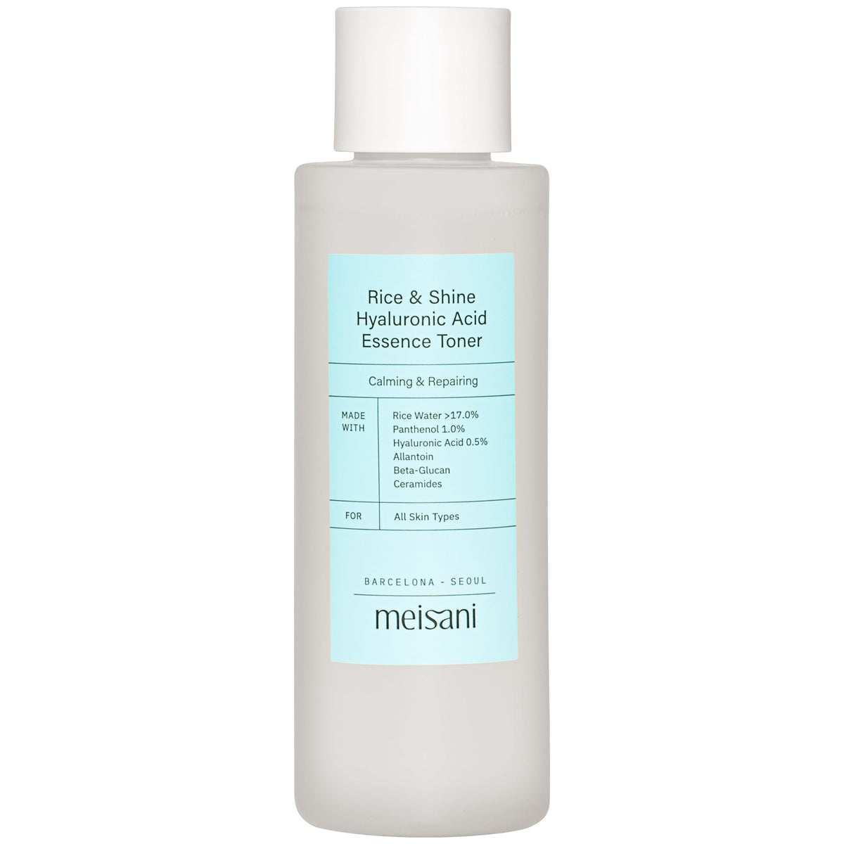 Meisani rice bran water bowl emphasizing natural brightening support
