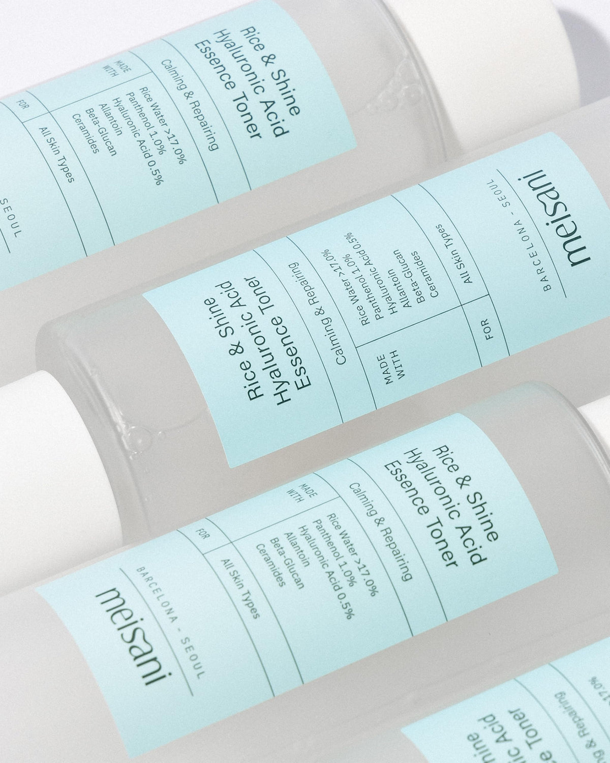 Meisani back panel showing ingredient list and usage information clearly