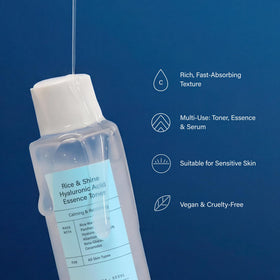 Meisani bottle next to hand for size comparison and travel-friendly benefit