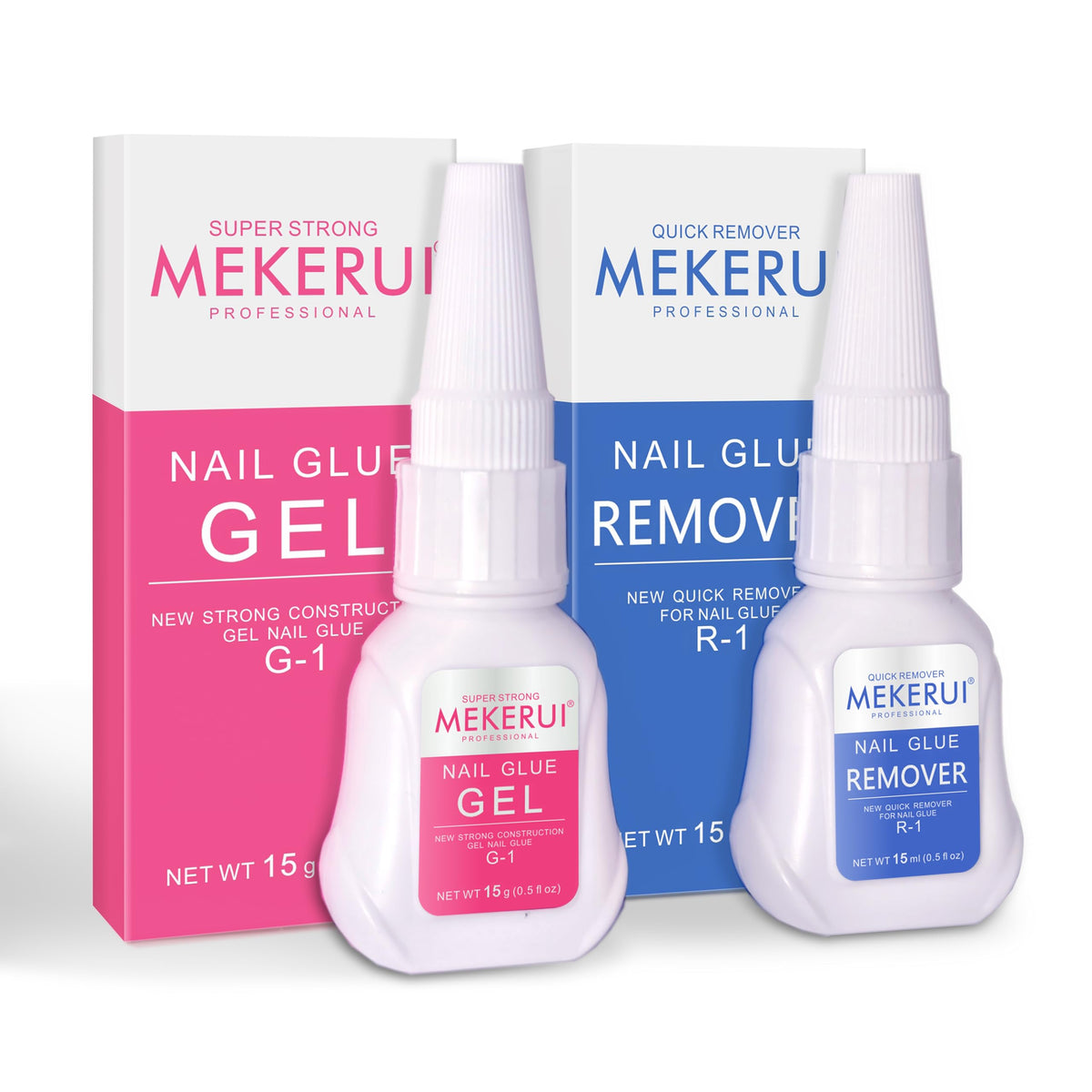 MEKERUI front packaging showing G-1 and R-1 kit with contents for reliable salon results