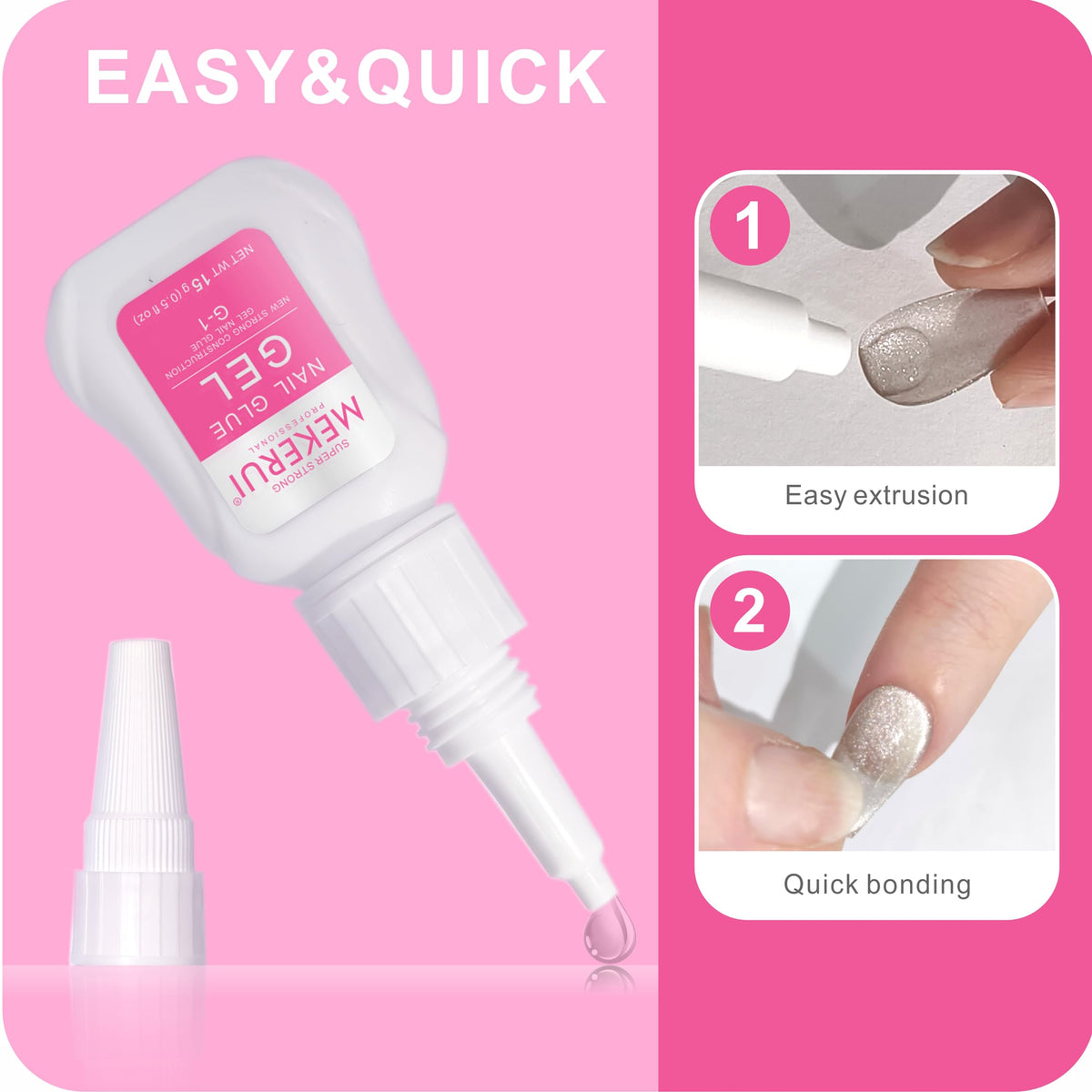 MEKERUI tube next to ruler showing 15g size for portability