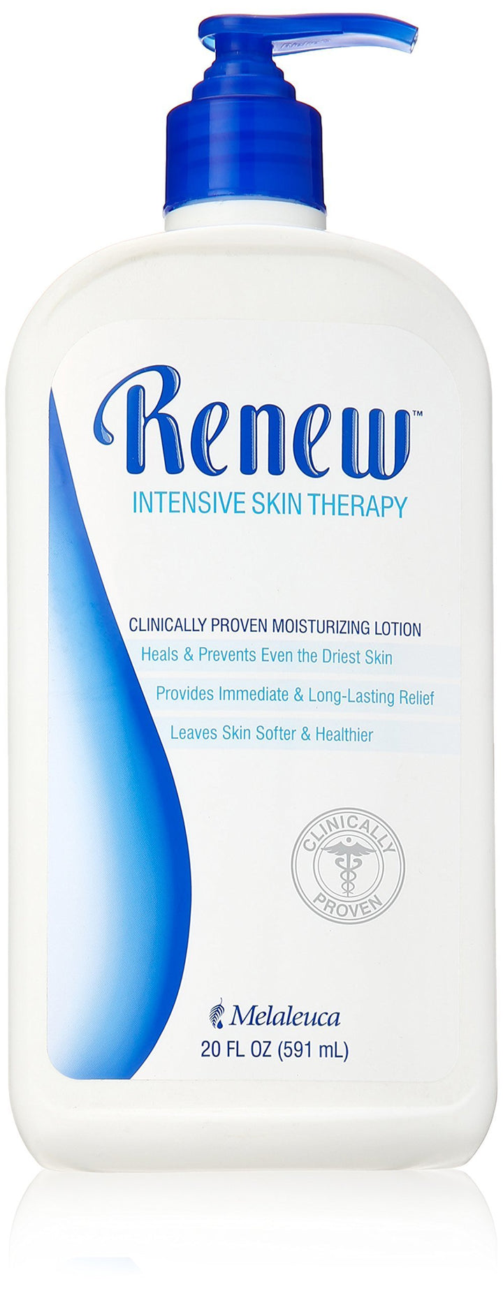 Melaleuca Renew front bottle view showing 20oz packaging and clear brand label benefits
