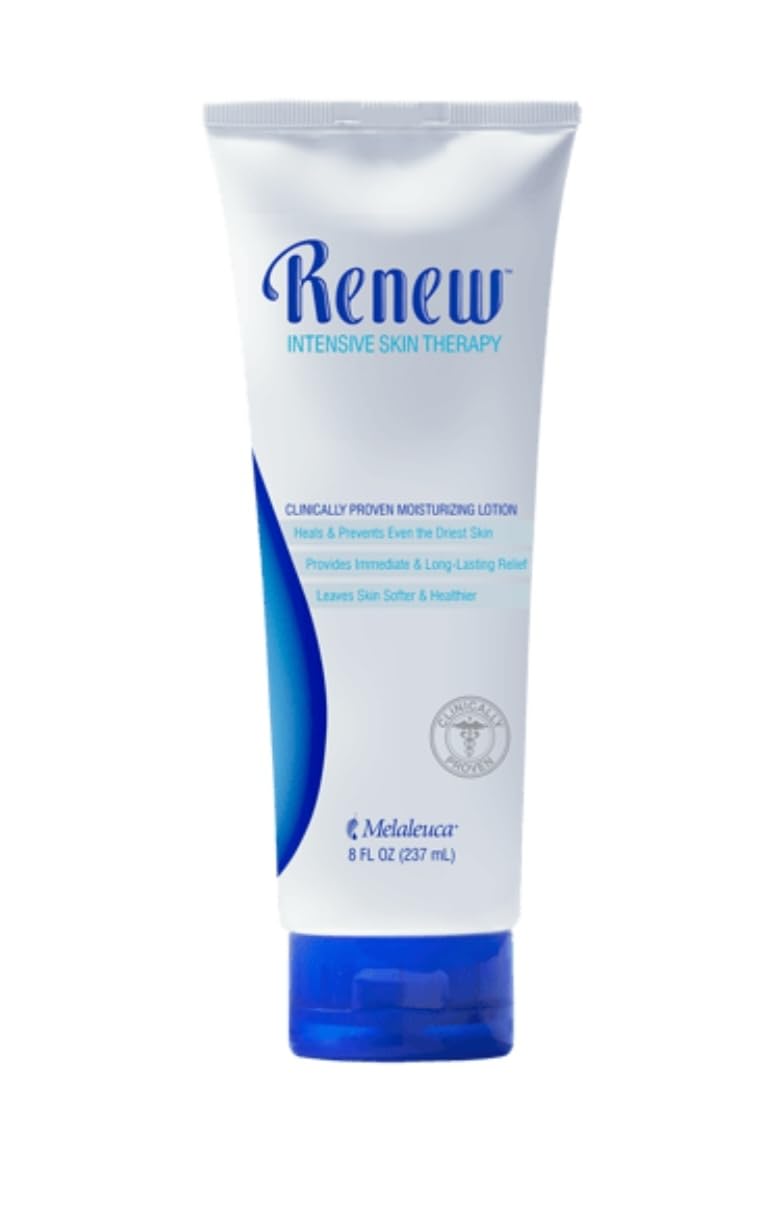 Melaleuca Renew front packaging showing bottle and fast-absorbing benefit