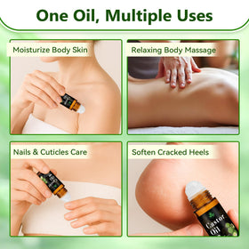 Melanther rich castor oil pouring to show texture and deep moisturizing properties
