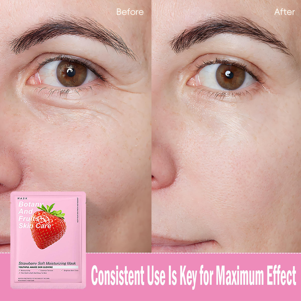 Meleell mask size shown in hand for scale and easy travel-friendly benefit