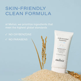 Melixir ingredient label close-up displaying clean formula details