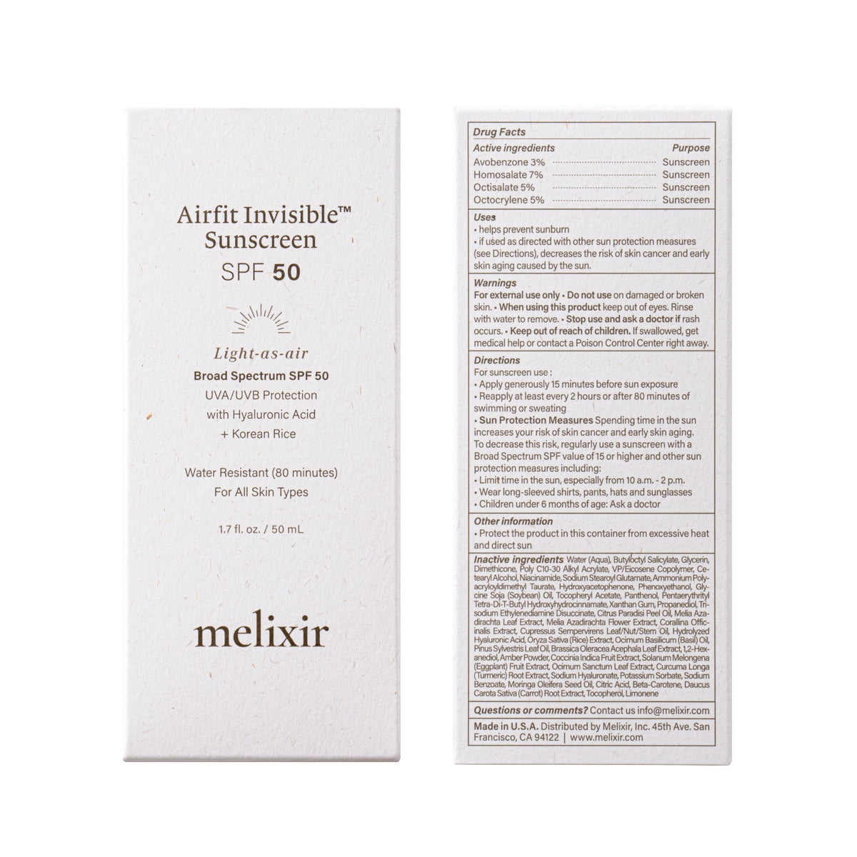 Melixir in outdoor setting illustrating sweat and water resistance