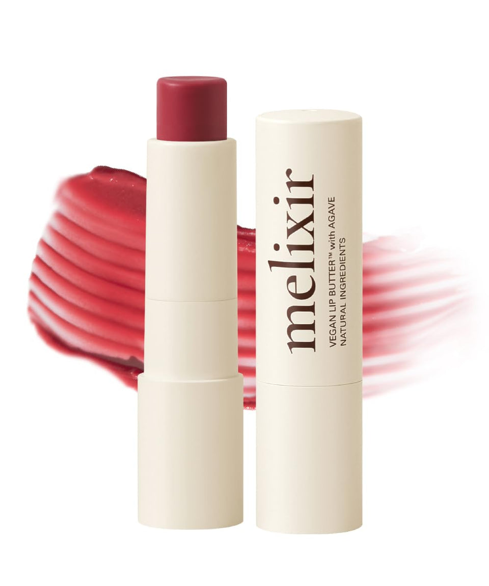 Melixir lip butter front view showing compact twist-up stick and slim design