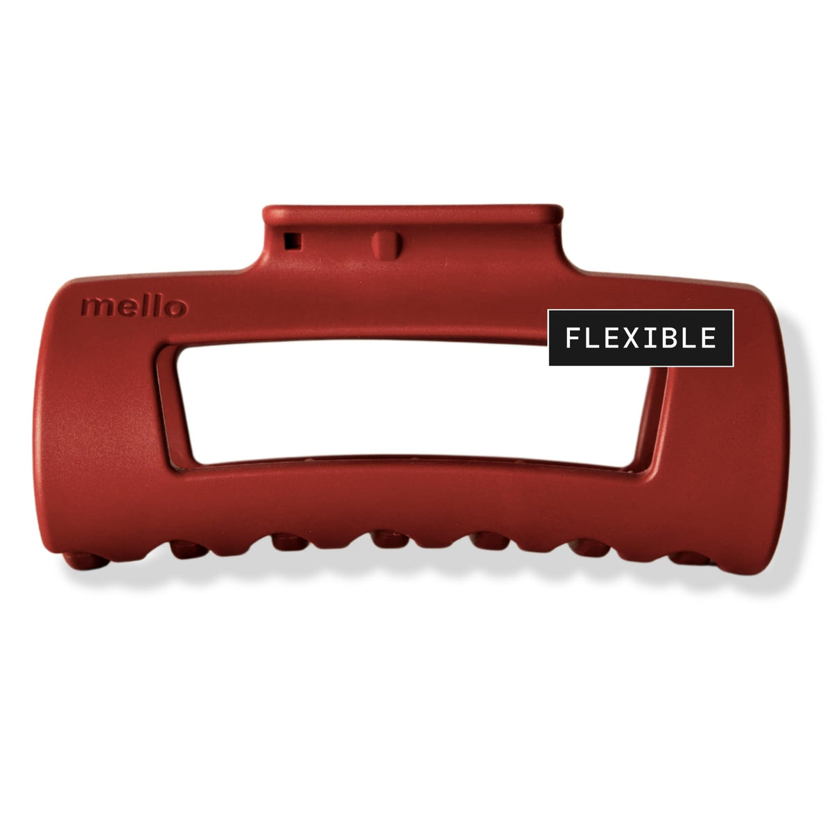MELLO front packaging view showing medium red clip and clear branding for quick choice