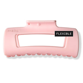 MELLO front view of pink medium clip showing shape and secure hold