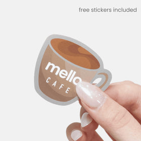 MELLO held in hand to show medium size and easy one-handed styling