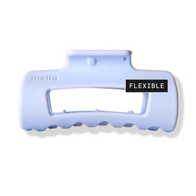 MELLO small light blue clip front view showing compact design and reliable hold