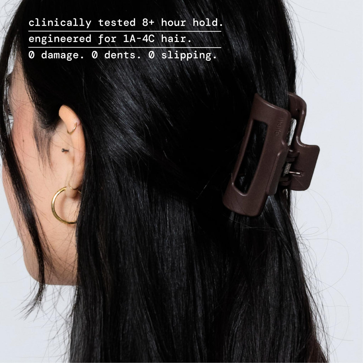 MELLO side profile highlighting matte non-slip finish for steady hold