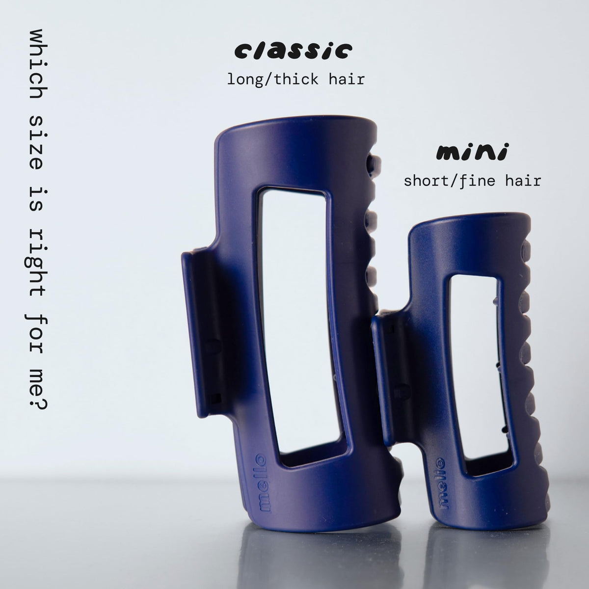 MELLO detailed matte finish texture for non-slip grip and subtle look