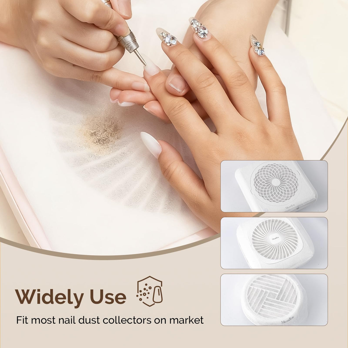 MelodySusie sticky-back hooks detail showing strong heat-resistant adhesion