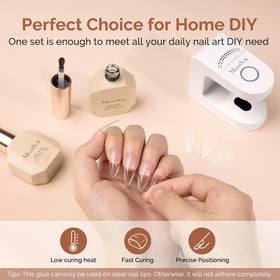 MelodySusie gel used to build nail apex for stronger nail structure