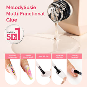 MelodySusie applying dehydrator and primer on a natural nail for better adhesion