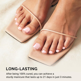 MelodySusie application image pressing a strip onto a toe for precise snug fit