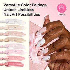 MelodySusie base top and builder gels delivering strong glossy finish