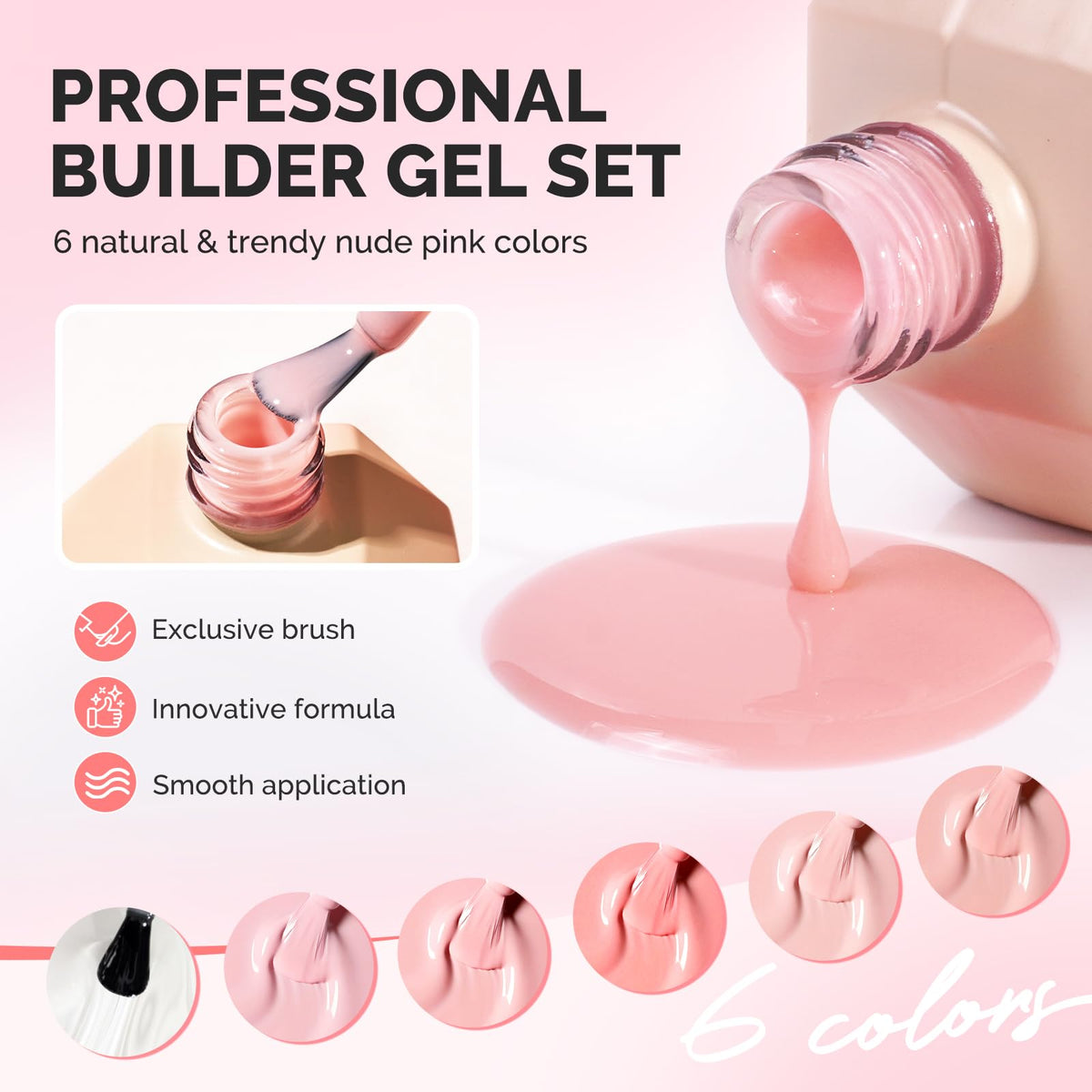 MelodySusie clear rubber base close-up showing smooth gel texture