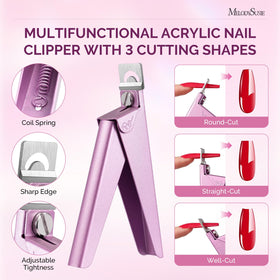 MelodySusie clipper closeup blade highlighting sharp edge for clean acrylic cuts