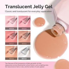 MelodySusie brush stroke close-up showing smooth jelly gel texture