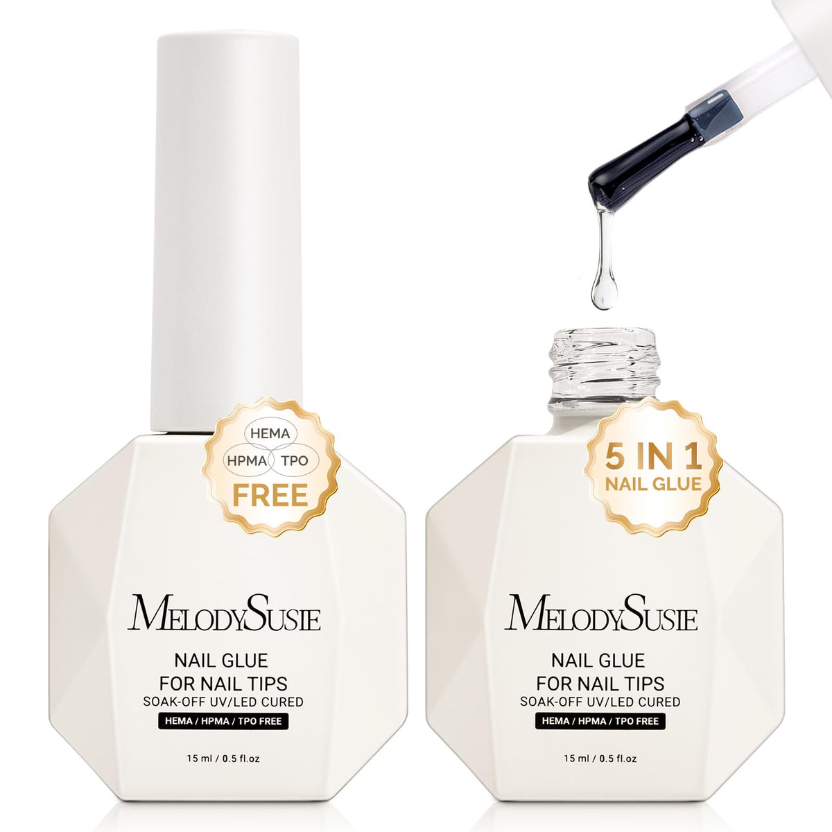 MelodySusie front packaging showing two 15ml bottles and key benefits
